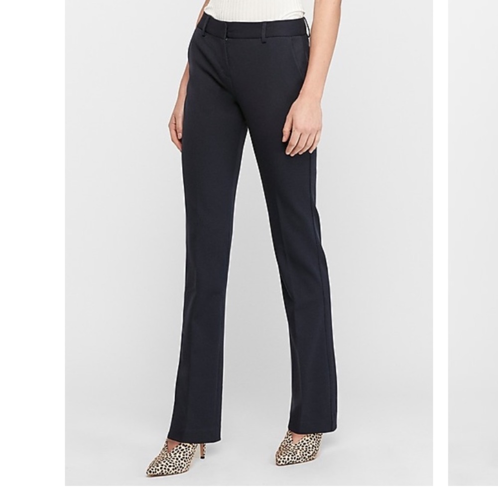 EXPRESS Mid rise Barely Boot Columnist 0R Navy